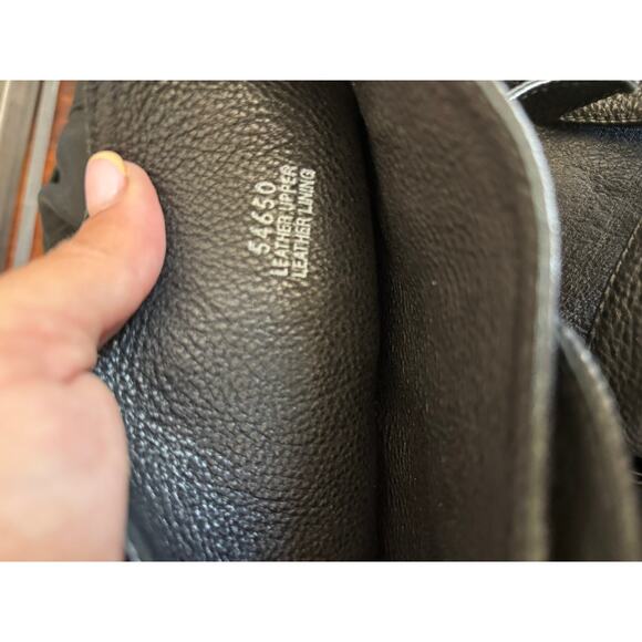 J.Crew Emmett Tall Riding Pebbled Leather Boots black Size 9 - Picture 6 of 7